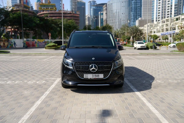  Black Mercedes V300 Avantgarde Extra Long Photo 4
