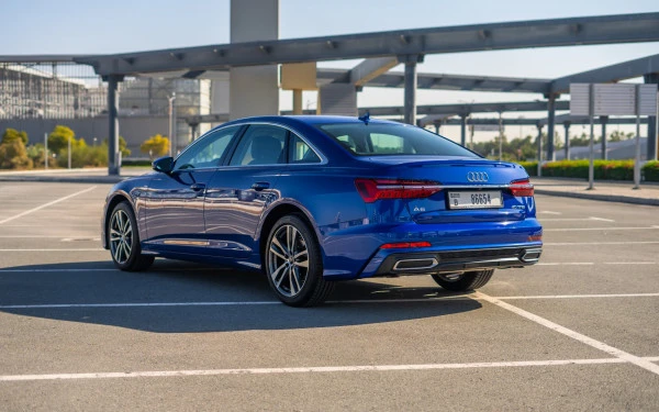  Blue Audi A6 Photo 4