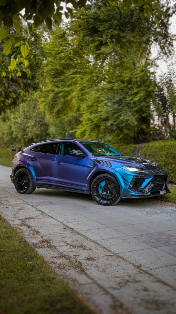  Blue Lamborghini Urus Mansory Photo 2