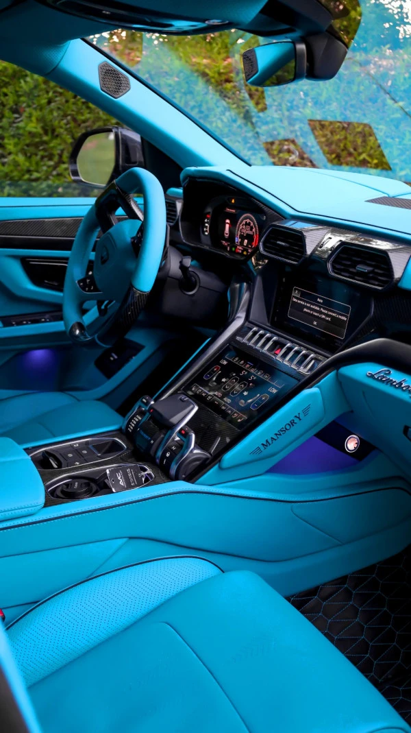  Blue Lamborghini Urus Mansory Photo 5