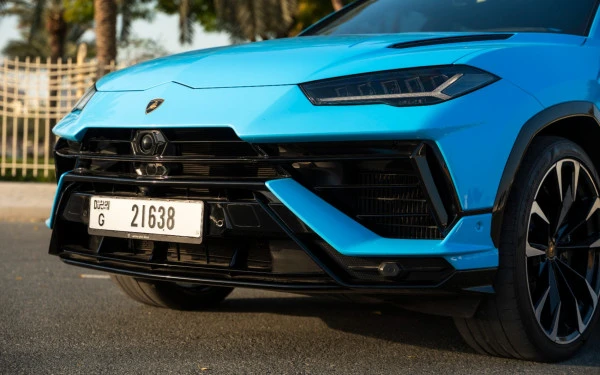  Blue Lamborghini Urus Photo 4