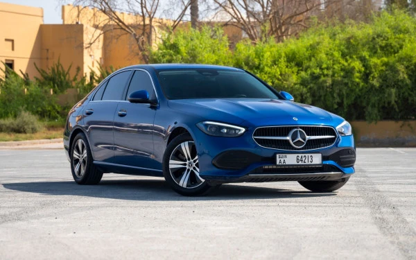  Blue Mercedes C200 Photo 3