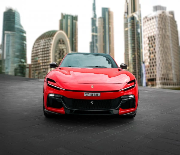  Red Ferrari Purosangue Photo 3