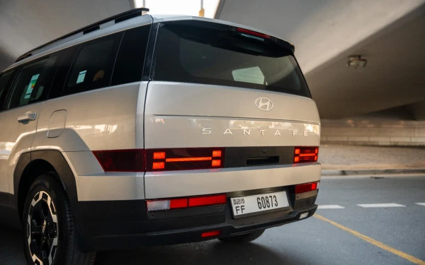  White Hyundai Santa Fe Photo 11