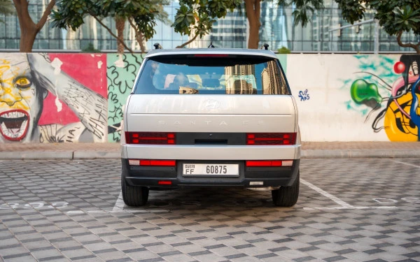  White Hyundai Santa Fe Photo 9