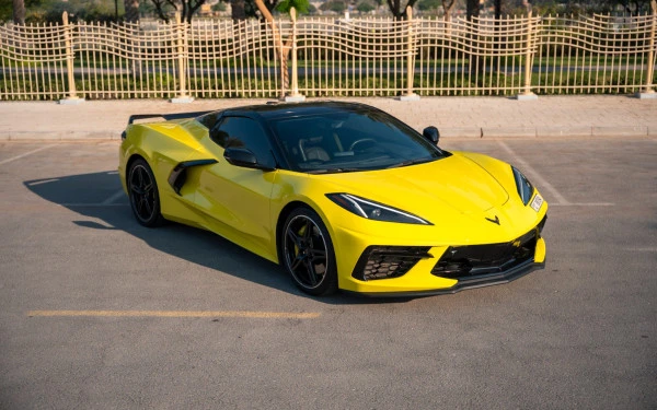  Yellow Chevrolet Corvette Photo 3