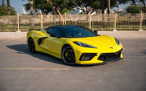  Yellow Chevrolet Corvette Photo 6