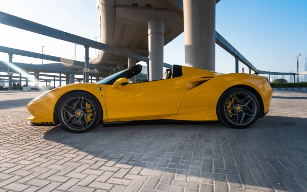  Yellow Ferrari F8 Tributo Spider Photo 2